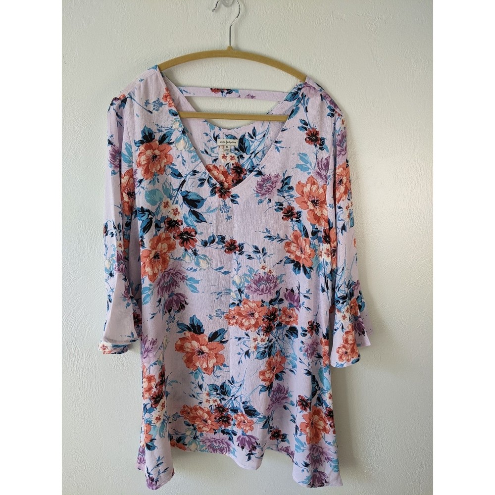 Seven forty two Floral Tunic/Dress Sz XL
